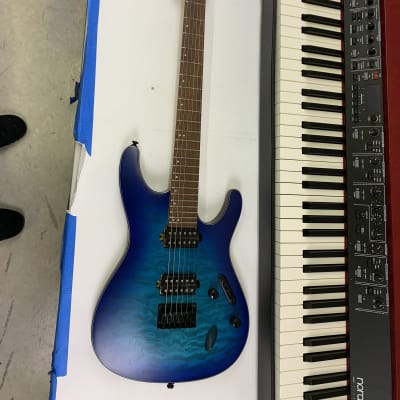 Ibanez S Series S621QM Sapphire Blue Flat SBF Electric Guitar B-Stock S621  QM | Reverb