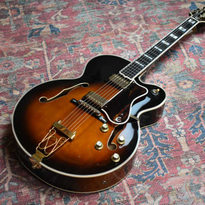 1983 Epiphone Japan Emperor (F) Antique Sunburst, w/OHSC, Matsumoku, Vintage Archtop, MIJ, Fret Nibs image 5