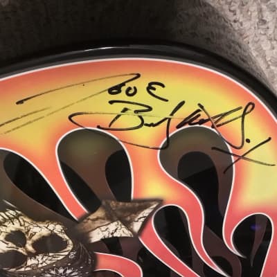Bret Michaels Signed Autographed Dean “The Player” Acoustic Guitar Flames Poison image 20