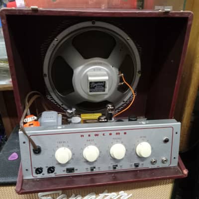 Vintage Early 1950's Newcomb 6 Watt Amplifier Great For A Harp Player or Guitar player image 9