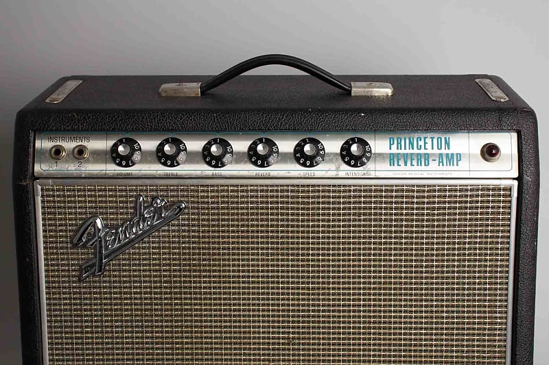 Fender Princeton Reverb AA1164 Tube Amplifier (1968), ser. #A-21454.