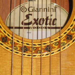 Giannini Classical Guitar All Solid Wood Made in Brazil w/Giannini Gig Bag image 3