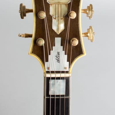 D'Angelico  Excel Cutaway Arch Top Acoustic Guitar (1958), ser. #2056, period black hard shell case. image 5