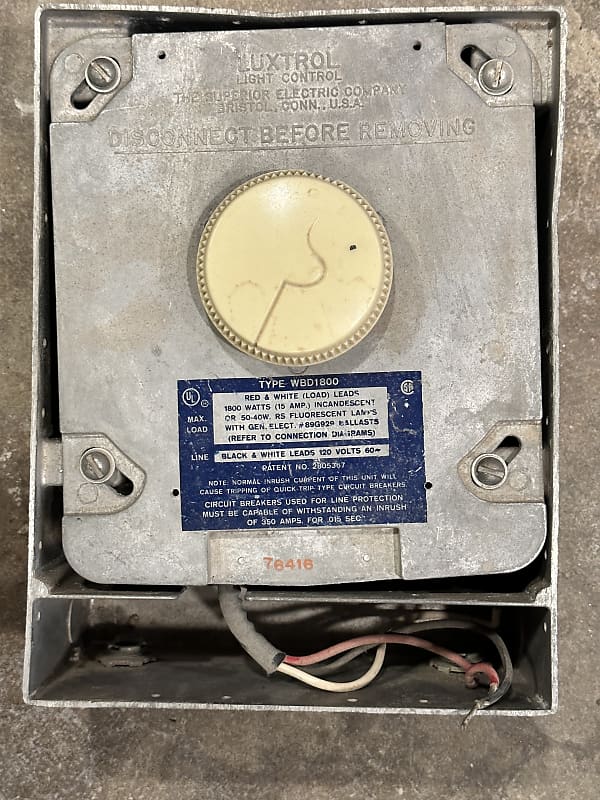 Luxtrol WBD 1800 Watt Heavy Duty Wall Box Light Dimmer Studio Reverb