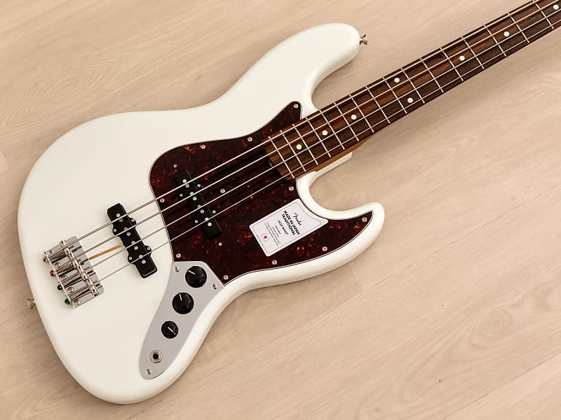 2021 Fender Traditional II 60s Jazz Bass Roasted Maple Neck FSR, Olympic  White, Mint w/ Tags, Japan MIJ