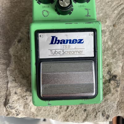 Ibanez TS9 Tube Screamer TA75558P - 1983 Green Vintage MIJ Made in Japan Electric guitar pedal overdrive pedal image 1