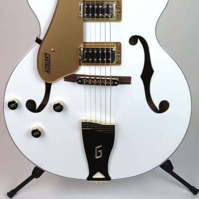 Gretsch G5422GLH Electromatic Classic Hollow Body Left-Handed Snowcrest White image 1