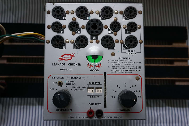 Sencore LC3 Tube and Capacitor Tube Tester Leakage Checker Reverb