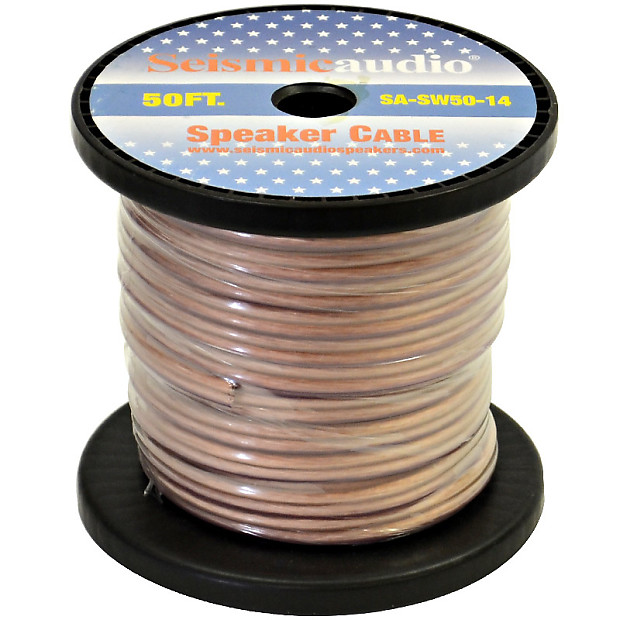 Seismic Audio SA-SW50-14 14-Gauge Raw Speaker Wire - 50' Spool image 1