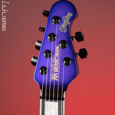Ernie Ball Music Man Sting Ray HT Electric Guitar Plum Crazy Burst BFR image 6