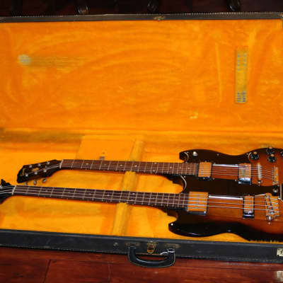1968 Gibson EBS-1250 Double neck guitar Rare with Fuzztone image 2