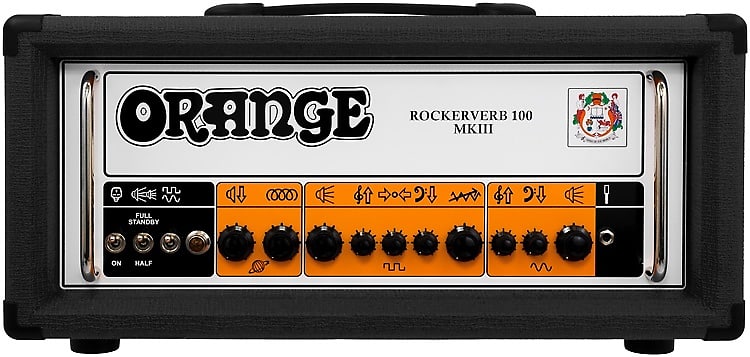 Orange Rockerverb 100 MKIII - 100-watt 2-channel Tube Head - Black image 1
