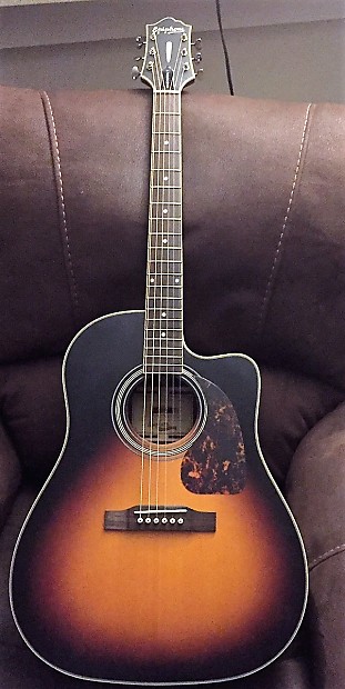 Epiphone Masterbilt AJ500 RCE Antique Sunburst Satin Acoustic Electric Guitar