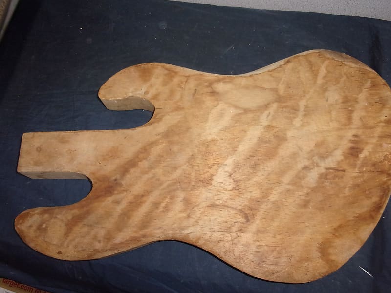 Custom Cut Bass Guitar Body Only project NO NECK blank canvass no routing image 1