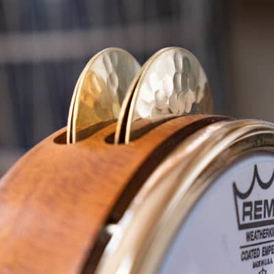 Professional Riq Riqq Tef with Remo Fiber skin, Hammered Brass Cymbals PRO-503 image 5