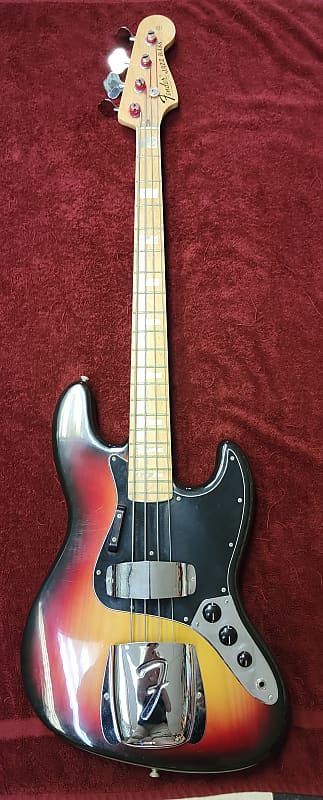 obje ジャズベース Fender Jazz Bass 1976 3-tone Sunburst | Reverb