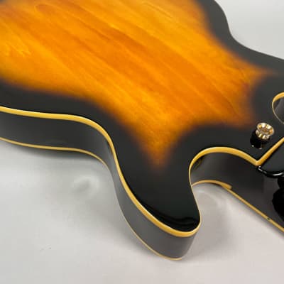Jay Turser JT134DC Semi Hollow Sunburst 339 Style Electric Guitar MIK image 10