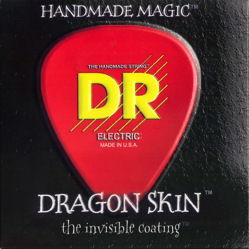 DR Dragon Skin Coated Electric Guitar Strings 10's Medium DSE-10 image 1