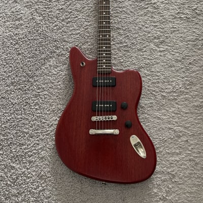 Fender Modern Player Jaguar 2011 MIC P90 Transparent Red Rare Guitar + Gig Bag image 1