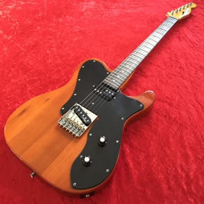 Martyn Scott Instruments "Custom 72" Handbuilt Partscaster Guitar in Mocha Ash with Black Sparkle Plate for sale