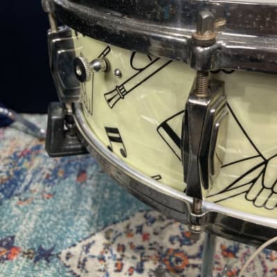 Ludwig & Ludwig - 14x5" (cut down)Top Hat and Cane Snare Drum 1940-1941 image 11