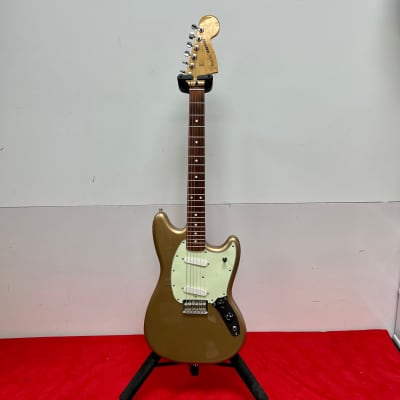 Fender Mexican 75th Anniversary Mustang Electric Guitar Firemist Gold 2021 image 1