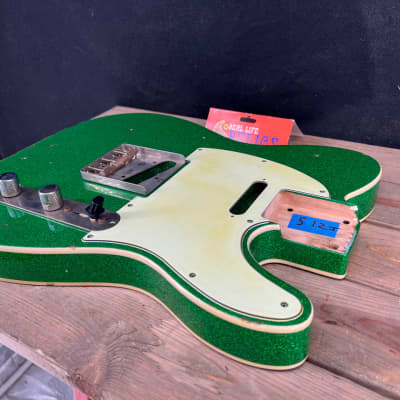 Real Life Relics  Tele® Telecaster® Body Double Bound Aged Green Flake Sparkle #4 image 1