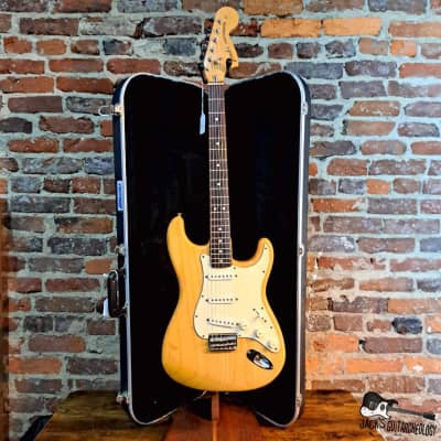 Fender "F-Series" Stratocaster w/ Fender Noiseless Pickups w/ HSC (1973 - Natural)