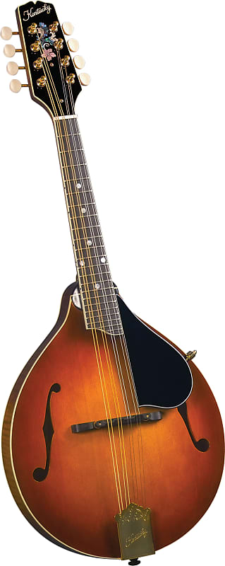 Kentucky KM-505 Artist All Solid Wood A-Model Mandolin, Amberburst w/ Soft Case image 1