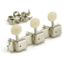 Kluson Single-Line "3-On-A-Plate" Guitar Tuning Pegs W/Cream Buttons Gibson Epi