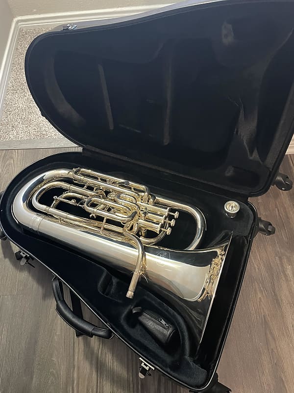 Allora AEP550 Paris Series Silver Compensating Euphonium Reverb