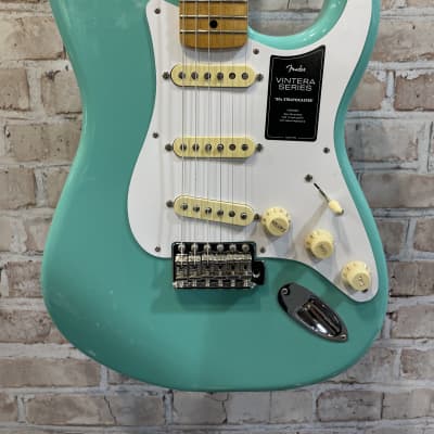 Fender Vintera '50s Stratocaster with Maple Fretboard - Seafoam Green (King Of Prussia, PA) image 2
