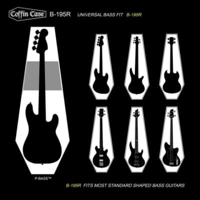 Coffin Cases Model B195BK Bass Guitar Case image 7