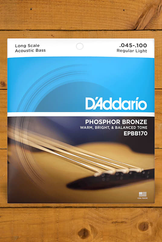 D'ADDARIO EPBB170 Jeu de 4 cordes pour basse acoustique Phosphor