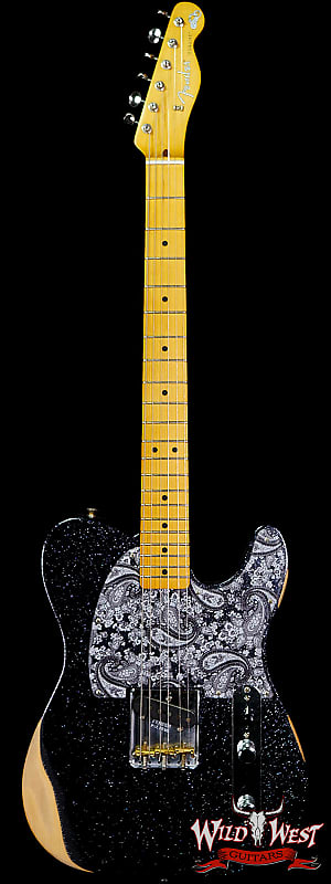 Fender Brad Paisley Esquire Road Worn Black Sparkle 5 LBS 14 OZ image 1