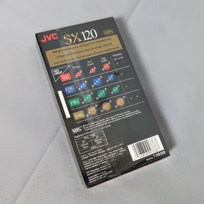 JVC High Performance SX 120 6hrs. VHS Video Tape - Brand New - Factory Sealed image 4