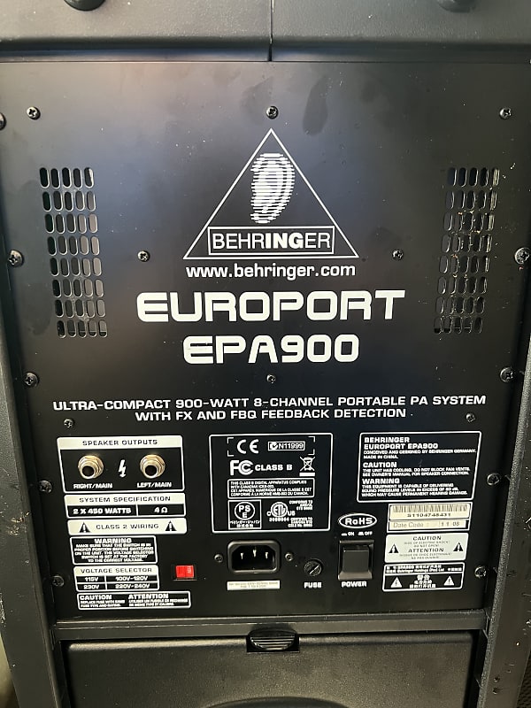 Behringer Europort EPA900 Portable PA system