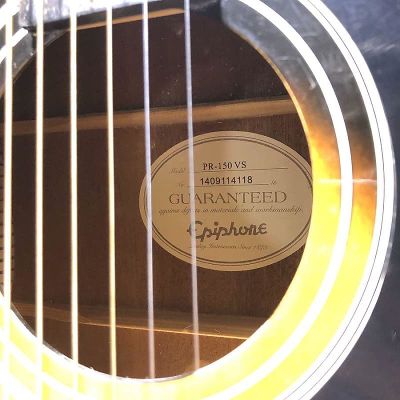 Epiphone PR-150 Acoustic Guitar (Vintage Sunburst) #2101 - USED