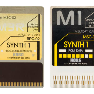 Korg MSC-02 + RPC-02 Data Card Bundle for M1 [USED]