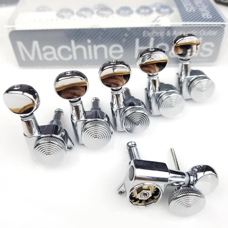 Jinho Guitar Locking Tuners JN05SP Oval Buttons Machine Reverb