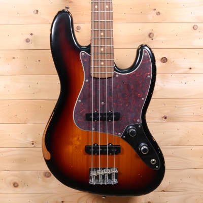 Fender Limited Edition 60th Anniversary Road Worn Jazz Bass - 3-Color Sunburst for sale