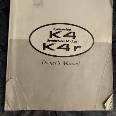 Kawai K4 Original Owners Manual / User Manual