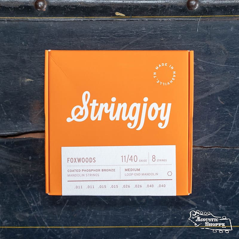 Stringjoy Mandolin Foxwoods Medium Gauge (1140) Coated Reverb