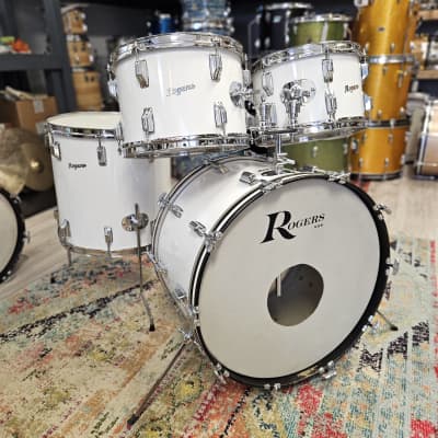 Rogers Big R Drum Set 1976 New England White