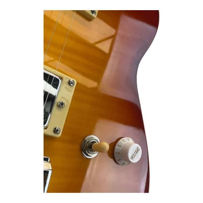 Cozart HH Double Cut Electric Guitar - Cherry Sunburst image 9