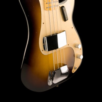 Fender Custom Shop '57 Precision Bass Journeyman Relic Wide-Fade 2 Tone Sunburst image 9