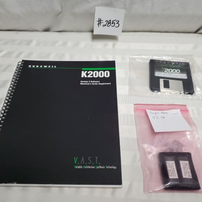 KURZWEIL K2000 V3 GUIDE & CHIP BUNDLE #2853 GREAT USED CONDITION SET -