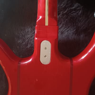 Kramer XL 8 string bass 1980 Red image 12