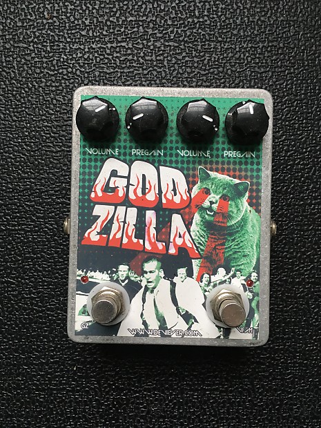 Devi Ever : FX God Zilla Green with Cat graphics