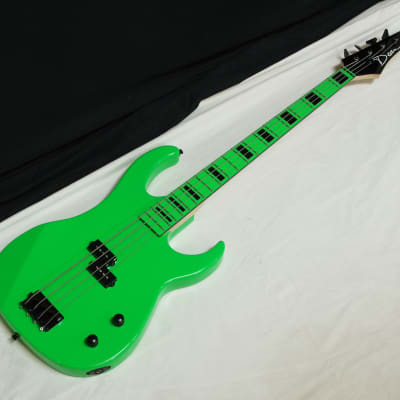DEAN Custom Zone 4-string BASS guitar NEW w/ Case - Florescent Nuclear Green - B-stock image 3